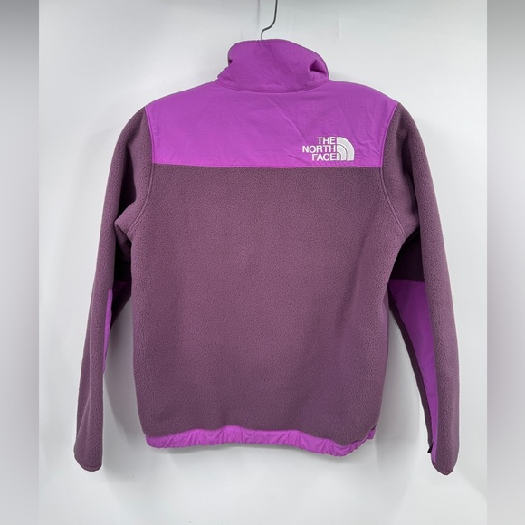 North Face Retro Denali Fleece Jacket Youth Medium 10-12 Purple Zipped Pockets - Picture 7 of 12